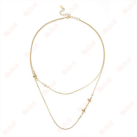chain necklace simple style butterflies